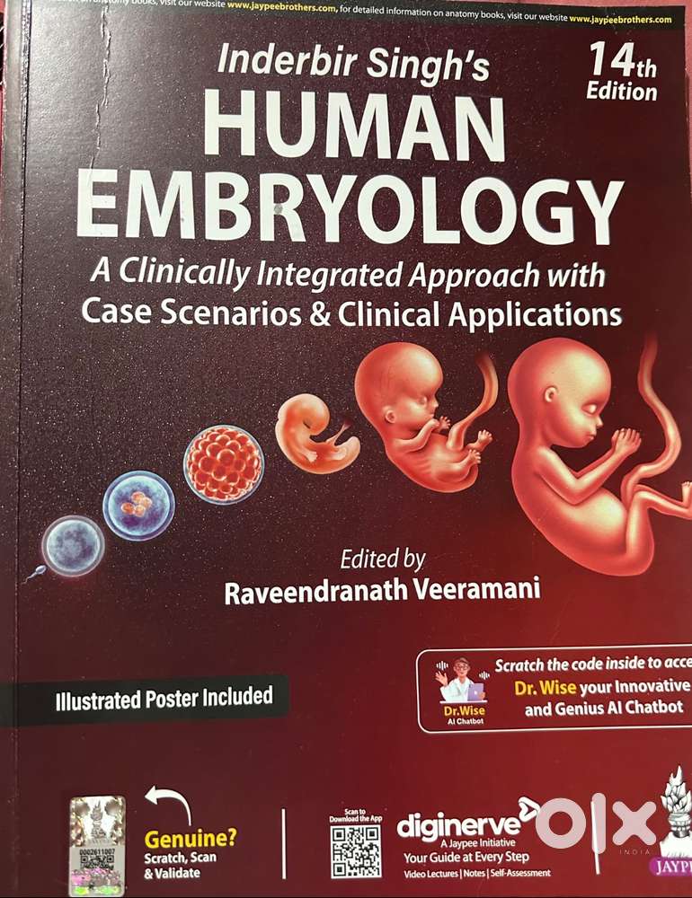 1st Year MBBS Books -IB Singh Histology & Embryo + Vasudevan Biochem
