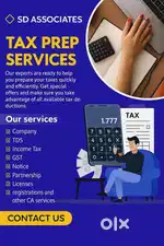 INCOME TAX CA GST REGISTRATION COMPANY ITR FILING RETURN TDS