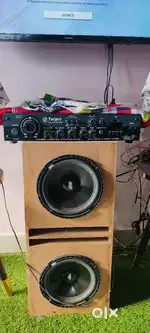 Target amplifier and speaker with 200watts dual sub woofers