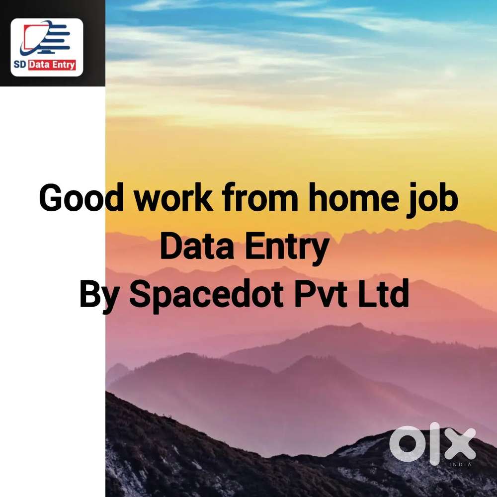 Simple Work from Anywhere Job Data Entry