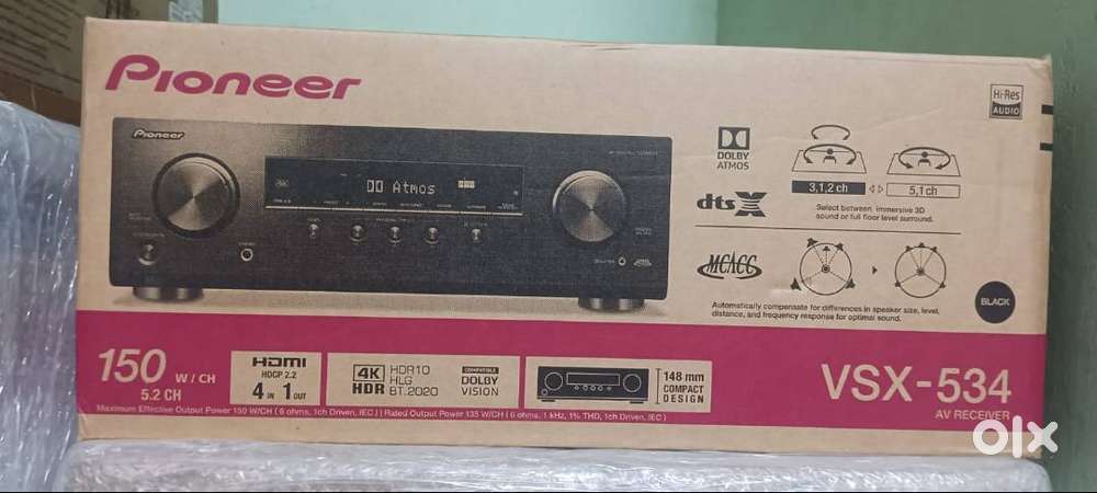Pioneer VSX-534 5.2 Ch AV Receiver with Dolby Atmos and Bluetooth