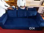 Blue Sofa with storage