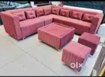 Luxurious l shape sofa set EMI available at premium Quality in factory
