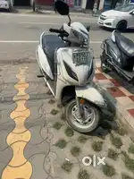 Lady driven scooter