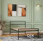 Single Bed Cot- Dismantable and with Attached MDF Board