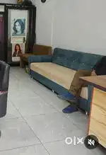 Sofa and mirror