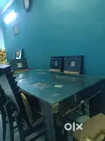 Dining table , computer table , rack , single diwan bed