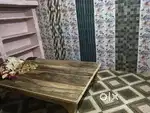 A full furnished room with bathroom.