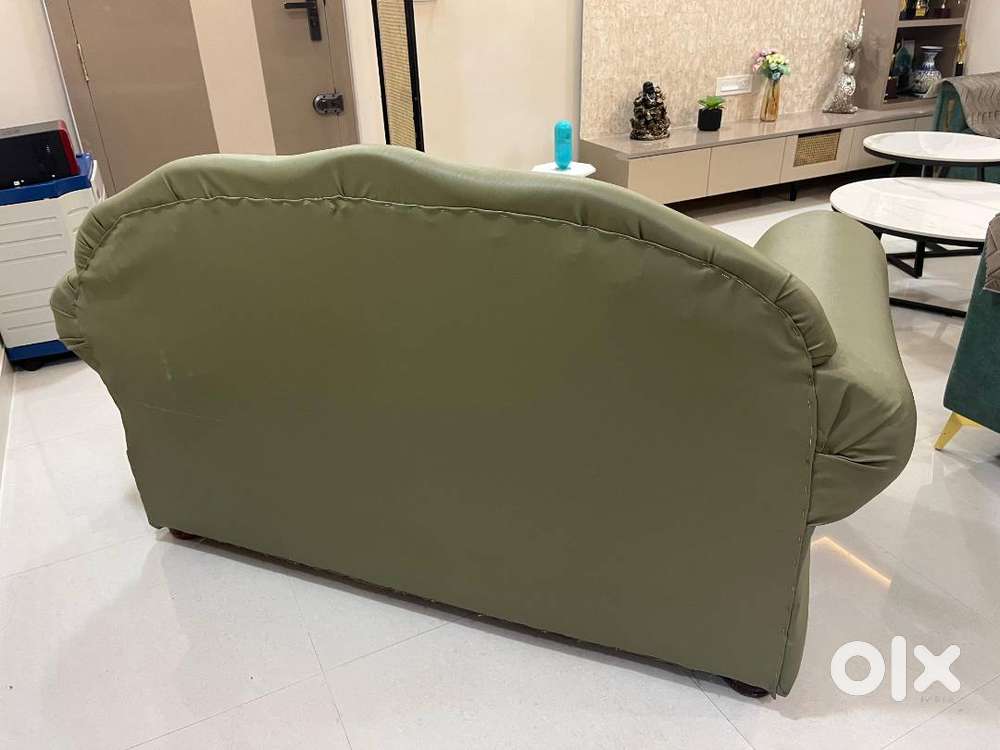 SOFA TWO SEATER WITH REXINE COVER