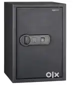 Amazon Basics Biometric Fingerprint Electronic Safe, 43 litres, Black