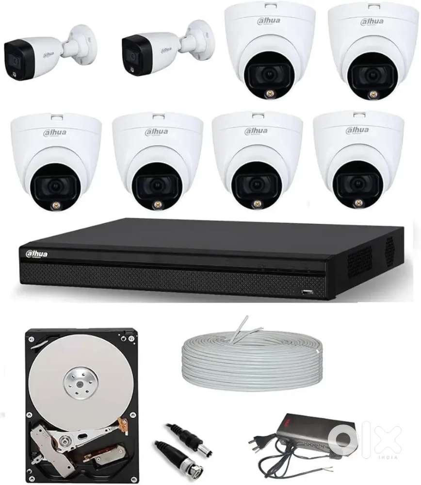 Computer and CCTV camera self service and new cctv camera