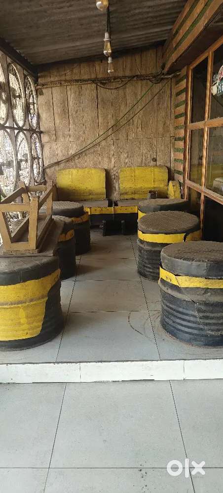 Drum set for cafe