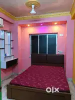 Near baguiati jora mandir fully furnished flat with AC ready to stay