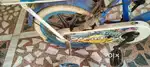 Kids cycle for sale supporting wheels blue color(age upto 5 years)