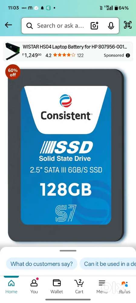 SSD 128 gb