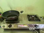 Gas stove double burner