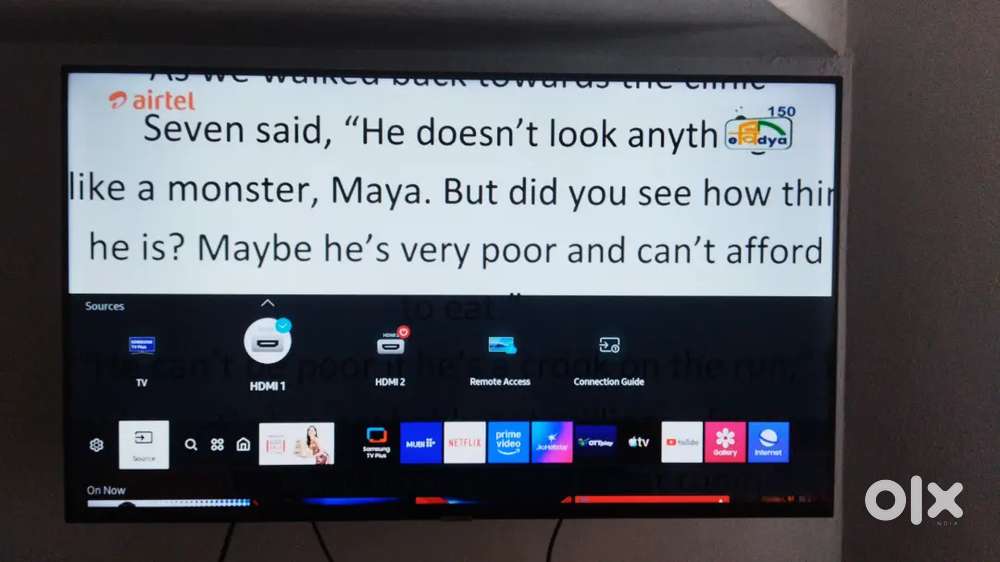 Samsung TV plus Stabilizer plus Tv wall mount for sale