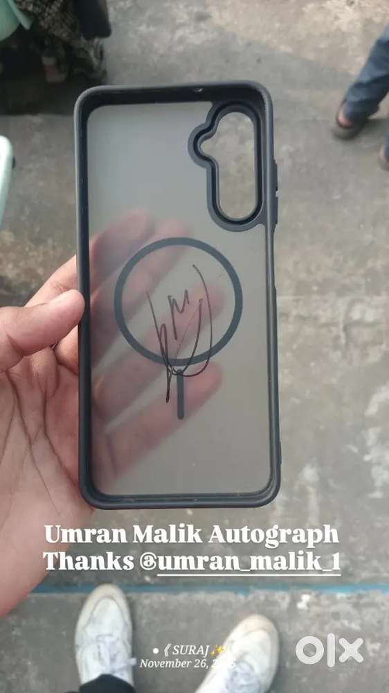 Cricketer Umran Malik Autograph Mobile cover