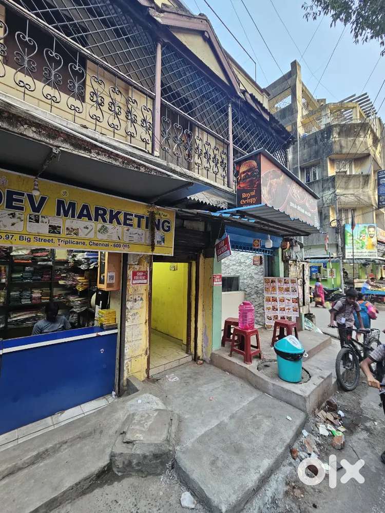Commercial shop for rent in Triplicane Big street