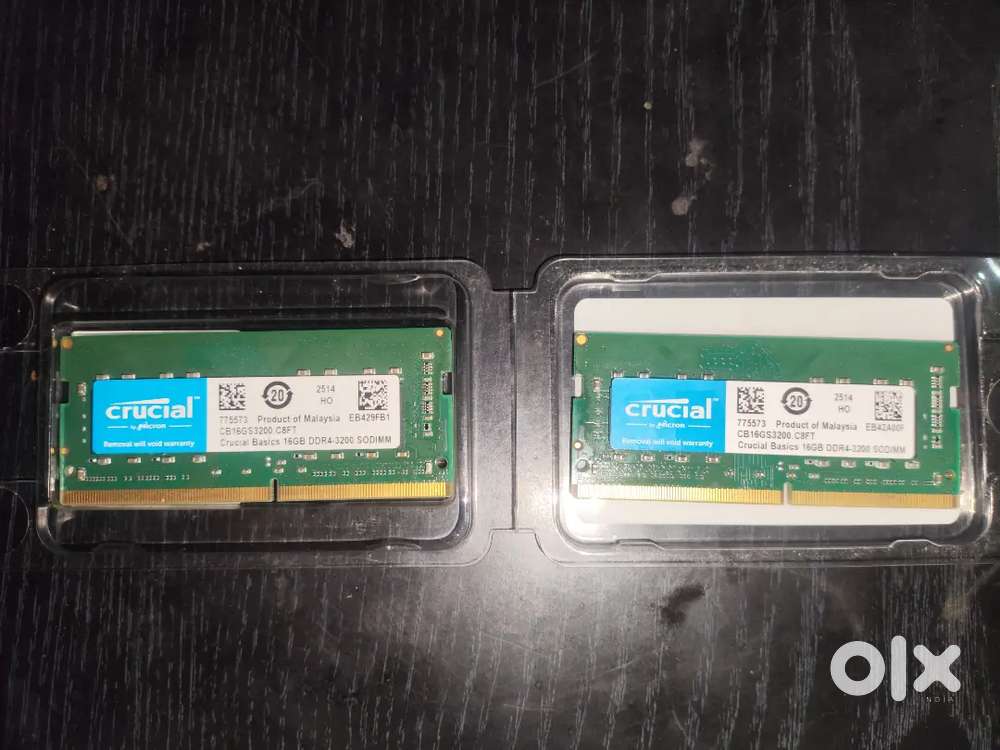 Crucial 32GB DDR4 Laptop RAM (16×2) 3200MHz – Dual Channel Kit