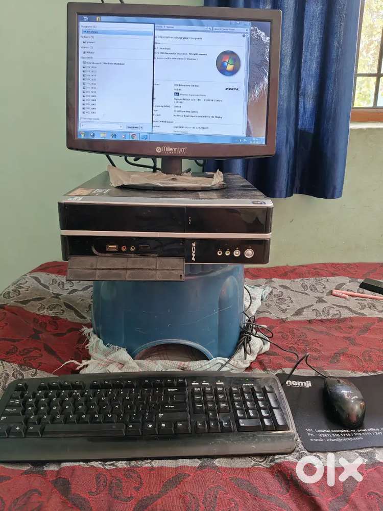 HCL Desktop PC + LED Monitor Full Set  Perfect for Basic Work