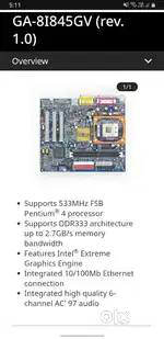 PC Parts Selling With intel Cabnet