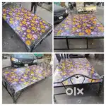 6x4 Steady Steel Cot with Strong Plywood Base