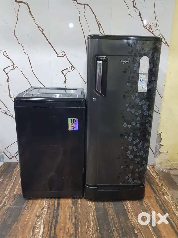 Whirlpool 193 ltrs Refrigerator and fully automatic washing machine