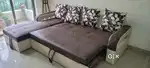 Stylish L Shape Sofa Cum Bed
