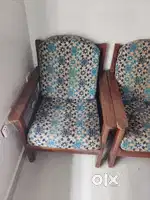 Teak wood sofa 3 seater + 2 single seater