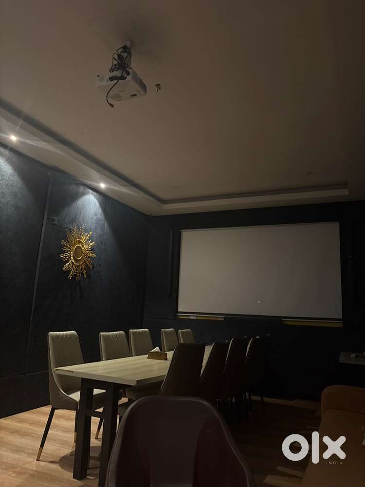 Theater room 2 screens and 2 projectors party hall with 30 seating