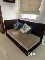 Corner sofa without the cushions