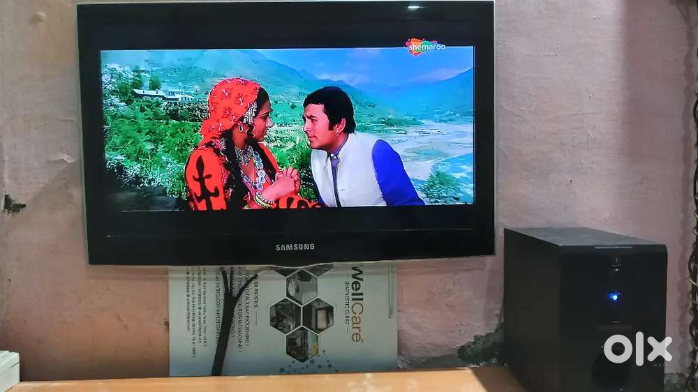 Samsung Led Tv 26 Inch Working Sound on Home Theatre Speaker Rs.3200
