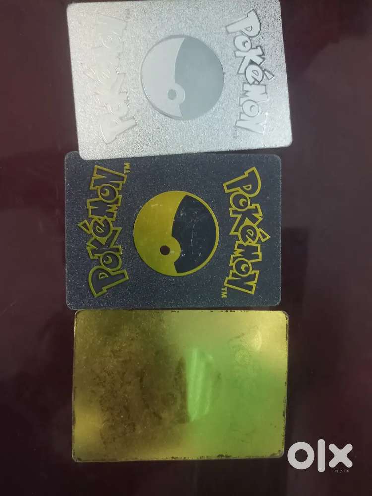 Pokemon cards . Black, silver and golden cards. All card in just 250
