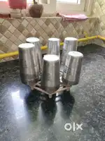 Steel glass set of 10 to 12