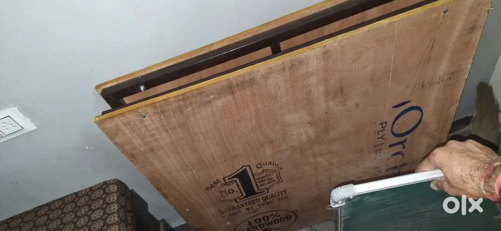New Foldable bed for single person, matress bhi h