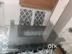 Glass table top for dining table