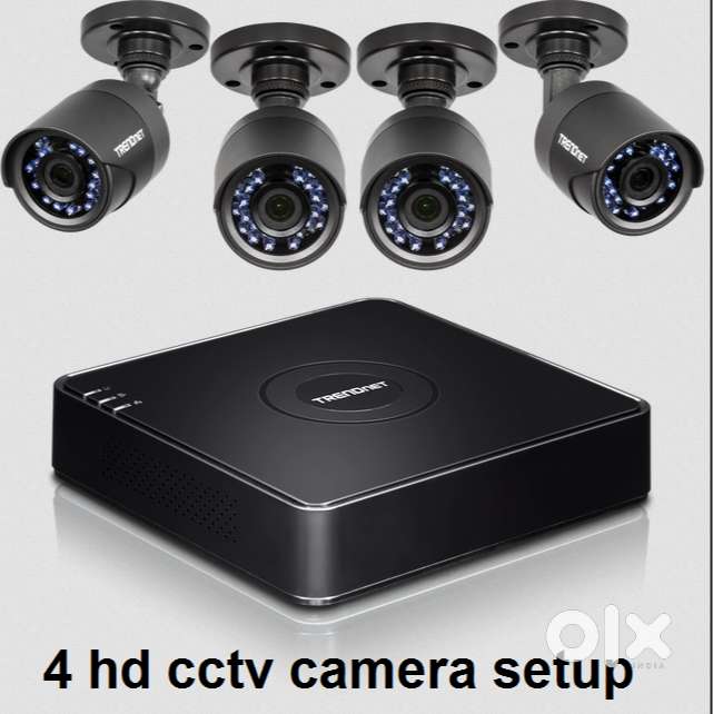 4 hd colour night vision cctv cmera setup