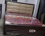 Brand new King size with storage wooden bed in wholesale price cod av