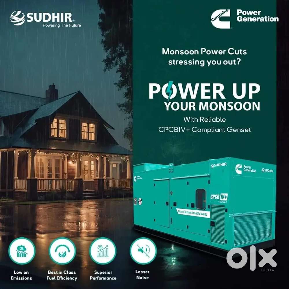 Sudhir Cummins CPCB-IV + Compliance Genset