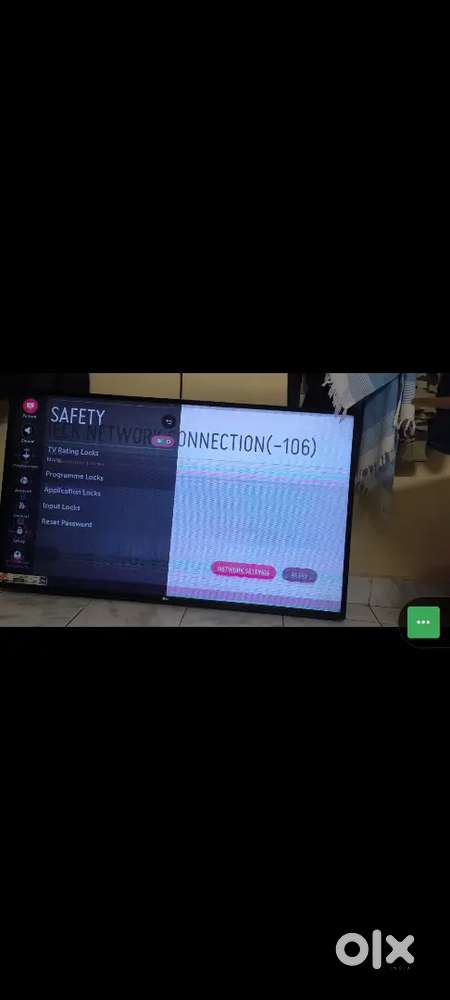 LG 49 inches tv SOME LINES COMING ON SCREEN
