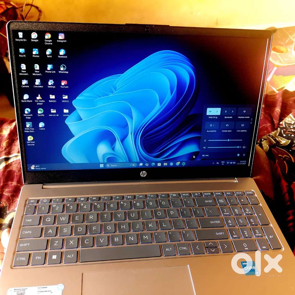 Hp laptop i3core 13thGen brand new only 2 months old,