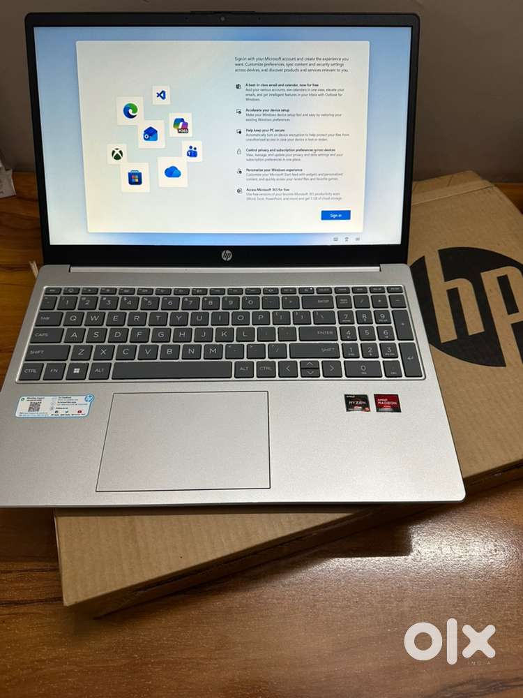 Brand new laptop HP 15 fc0155au, 8 GB RAM, 512 GB SSD