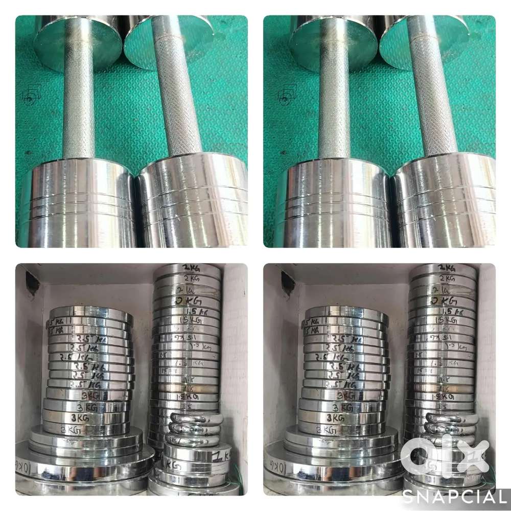 Steel plates /Steel dumbbells available @105 rs per kg/rs 100 per kg