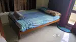 3 years old Teak wood bed with ortho  mattress