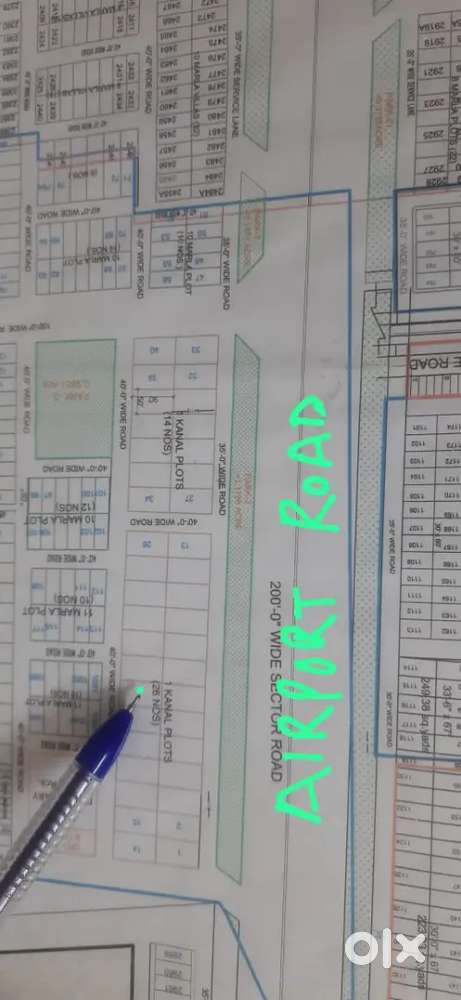 For sale East facing kanal plot  near radison sector 123 mohali