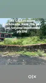 Plot available for sale Rate 28k Per gaj Location Lachiwala
