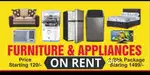Furniture Appliances on RENT Sabse Sasta Guarantee