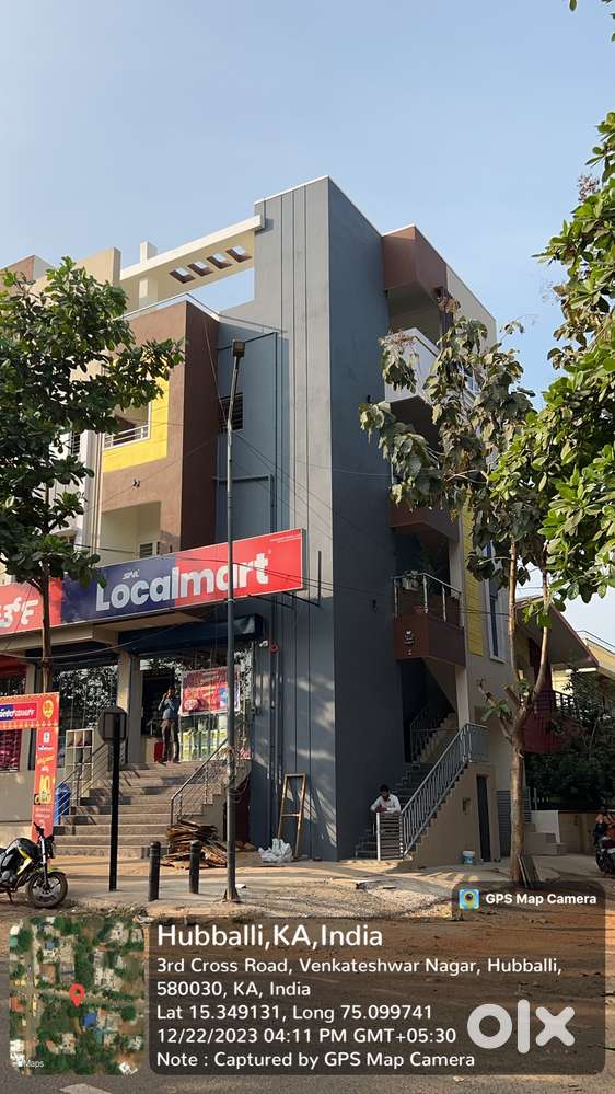 commercial space for rent in silver town, Gokul road hubli