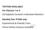 Tuition teacher